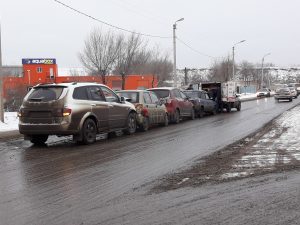 3 В Астрахани столкнулись сразу пять автомобилей