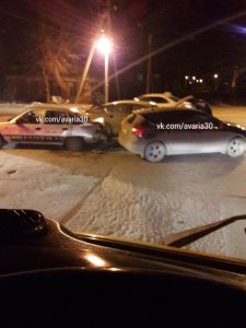 Пьяный водитель "Daewoo Nexia" в Астрахани устроил тройное ДТП