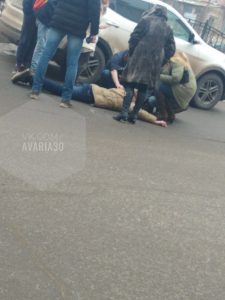 В Астрахани на ул. Шаумяна сбили подростка