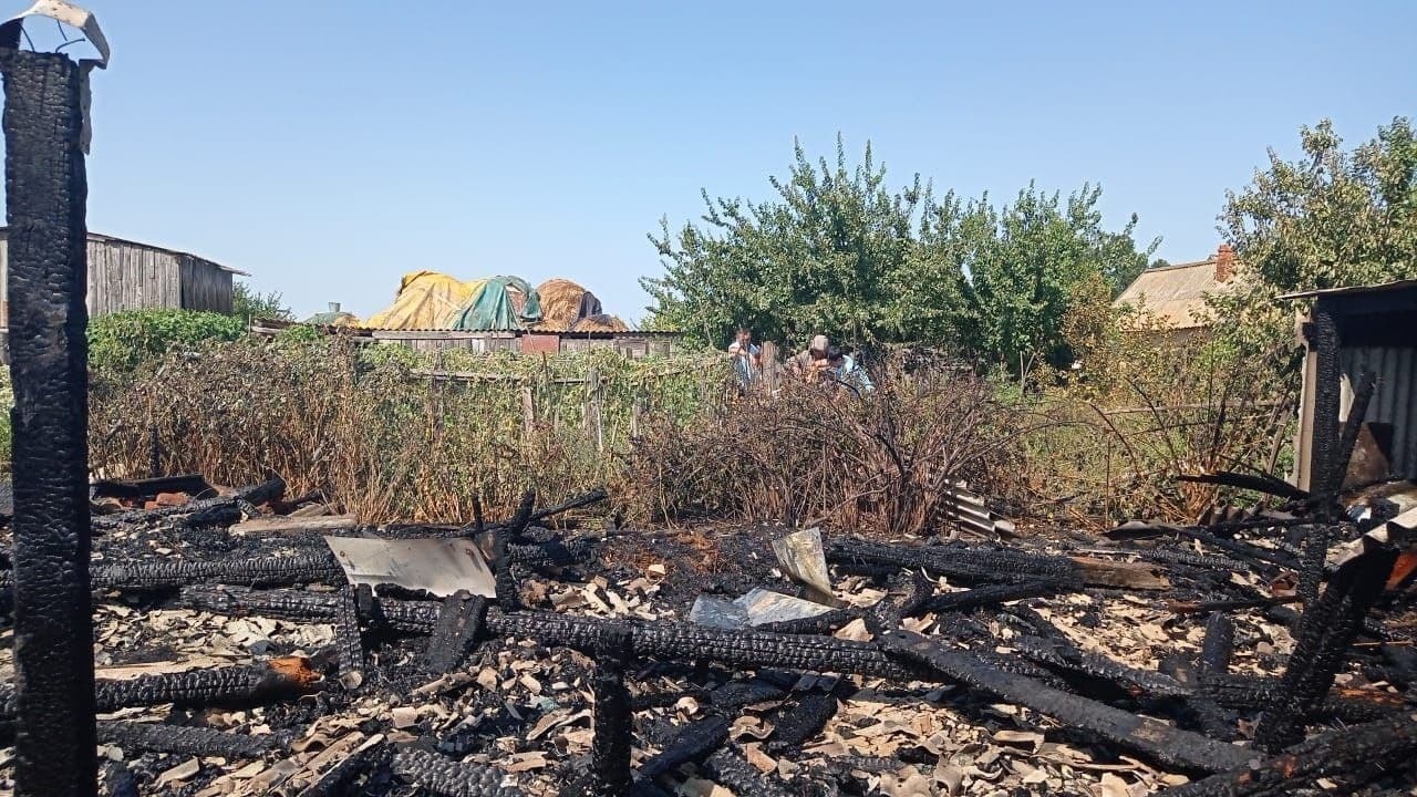 пожар в Астраханской области