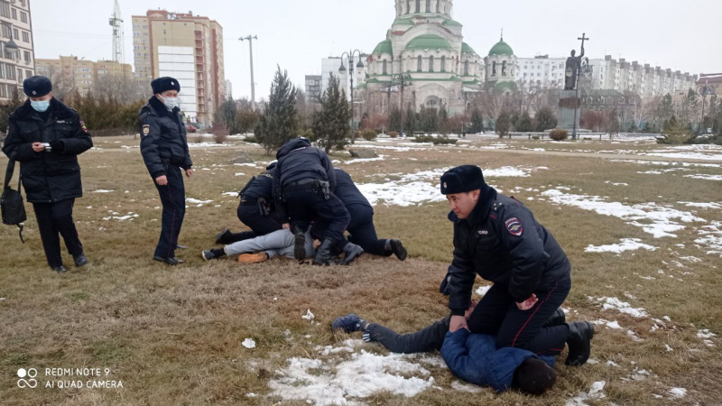 задержание грабителей в Астрахани