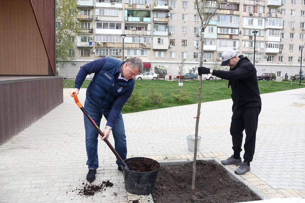 Игорь Бабушкин высадил деревья