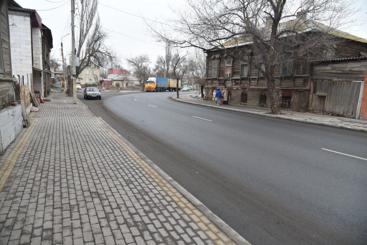 в Астрахани отремонтировали дорогу