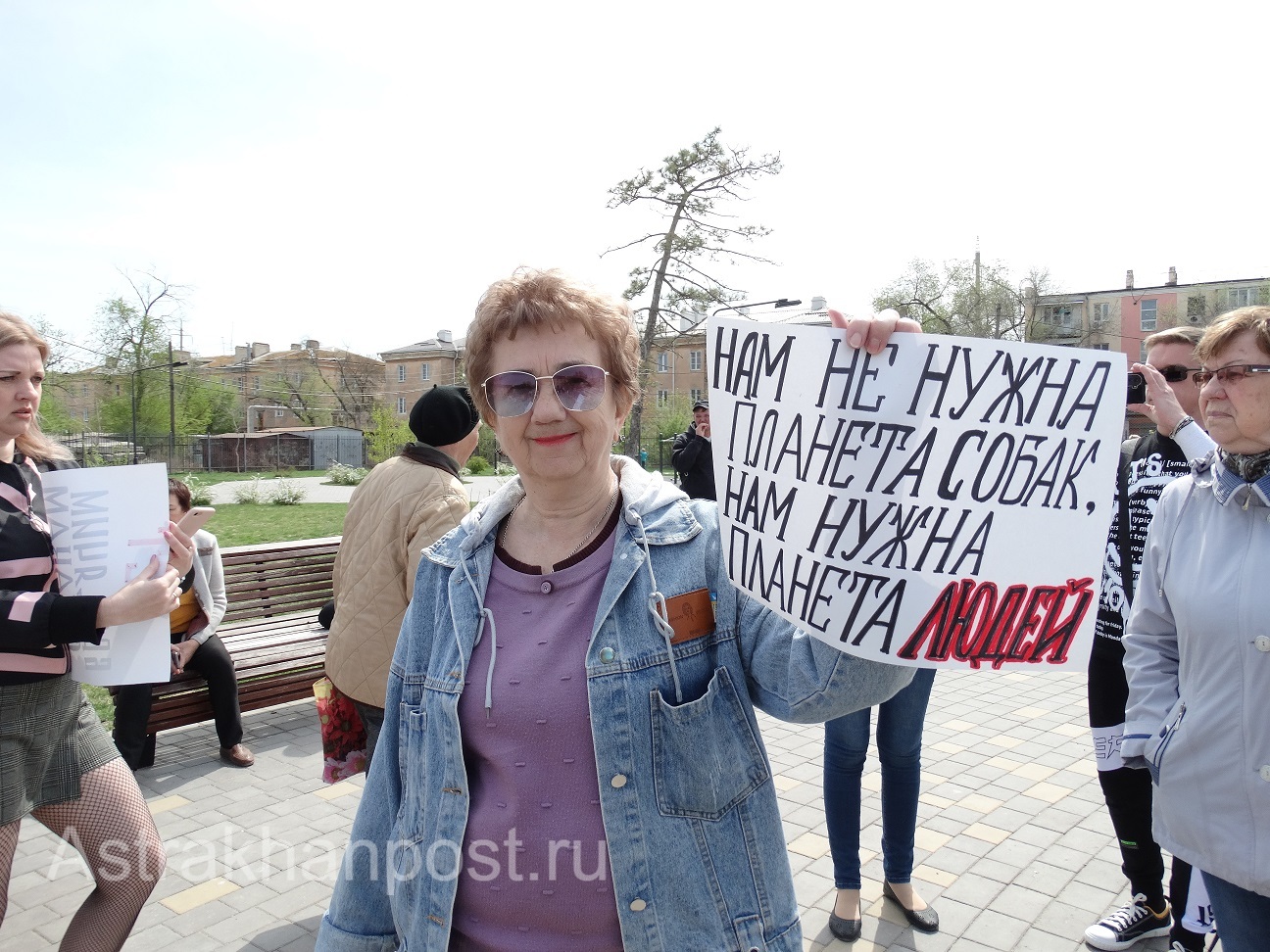 митинг против бродячих собак в Астрахани