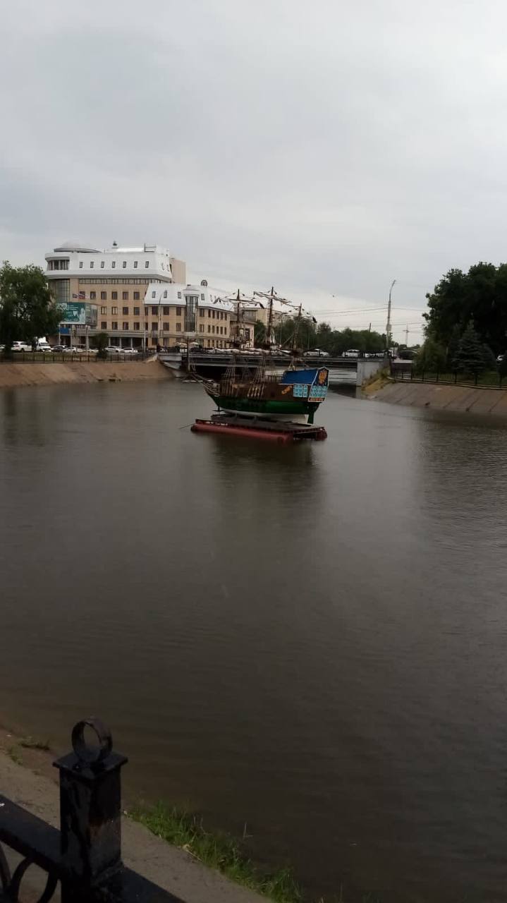 макет фрегата "Орел" в Астрахани