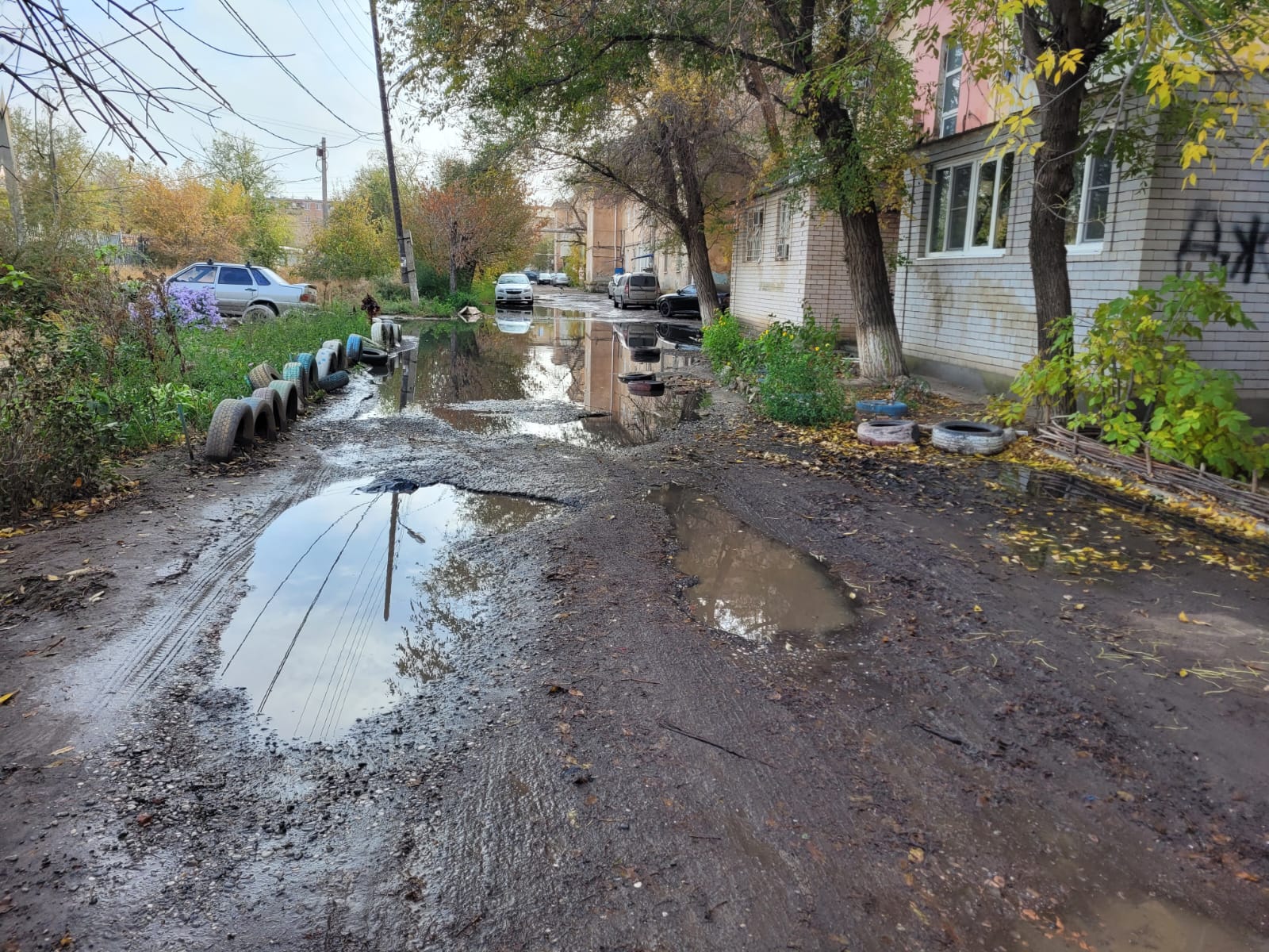 Почти 3 месяца двор трех домов в Астрахани заливает нечистотами |  24.10.2023 | Астрахань - БезФормата